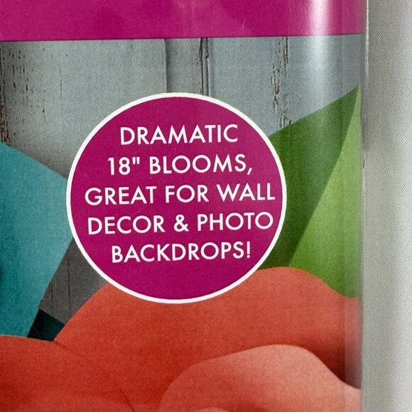 Great Big Flower Craft Kit Paper Source 18 Inch Dramatic Blooms Wall Decor USA - Picture 3 of 5